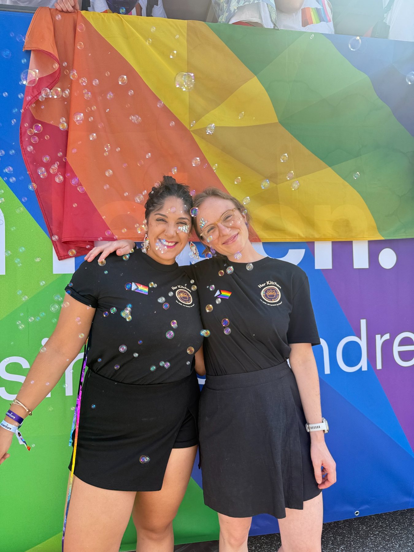 Mikaila and Evita together at event